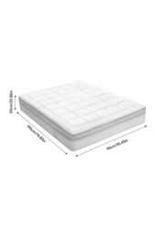 Living and Home Durable&Soft Checkerboard Fitted Mattress Protector in White - Size: Single Fitted - thumbnail 9