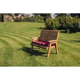 Churnet Valley Garden Furniture Ltd Valley 2 Seat Bench - Min. Assembly Required - Set of Cushions Inc in Brown - thumbnail 6