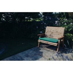Churnet Valley Garden Furniture Ltd Valley 2 Seat Bench - Min. Assembly Required - Set of Cushions Inc in Brown - thumbnail 4