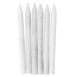 Nicola Spring 6 Piece Slate Plant Markers Set with Chalk Pencils - 6 x 12cm - Natural in Grey - Size: 6 x 12 cm - thumbnail 5