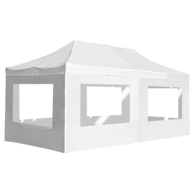 Berkfield Home Professional Folding Party Tent with Walls Aluminium 6x3 m White - image 1
