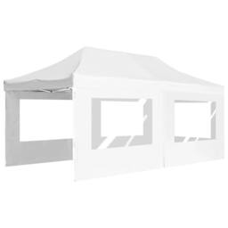 Berkfield Home Professional Folding Party Tent with Walls Aluminium 6x3 m White - thumbnail 3
