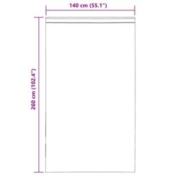 Berkfield Home Voile Curtains with Tab Top 2 pcs Brown - thumbnail 9