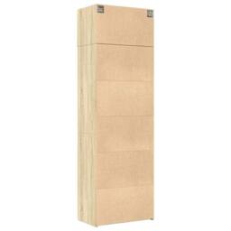 Berkfield Home Storage Cabinet Sonoma Oak 70x42.5x225 cm Engineered Wood in Light Tan - thumbnail 8