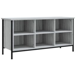 Berkfield Home Shoe Cabinet Grey Sonoma 100x35x50 cm Engineered Wood - Size: 100 x 35 x 50 cm - thumbnail 2
