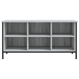 Berkfield Home Shoe Cabinet Grey Sonoma 100x35x50 cm Engineered Wood - Size: 100 x 35 x 50 cm - thumbnail 5