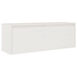Berkfield Home TV Cabinets 3 pcs White Solid Wood Pine - thumbnail 5