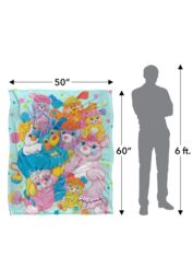 Hasbro Popples Group Shot Silky Touch Super Soft Throw Blanket 152 X 127 cm in White - thumbnail 5