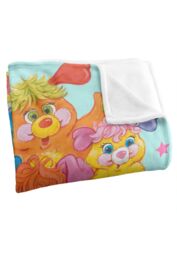 Hasbro Popples Group Shot Silky Touch Super Soft Throw Blanket 152 X 127 cm in White - thumbnail 3