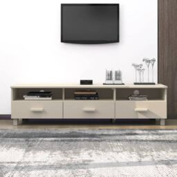 Berkfield Home TV Cabinet HAMAR Honey Brown 158x40x40 cm Solid Wood Pine - Size: 158 x 40 x 40 cm - thumbnail 1