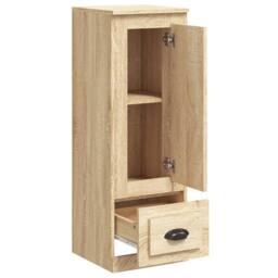 Berkfield Home Highboard Sonoma Oak 36x35.5x103.5 cm Engineered Wood in Light Oak - thumbnail 7