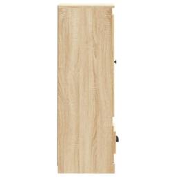 Berkfield Home Highboard Sonoma Oak 36x35.5x103.5 cm Engineered Wood in Light Oak - thumbnail 6