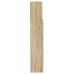 Berkfield Home Headboard Cabinet Sonoma Oak 140x19x103.5 cm in Brown - thumbnail 6