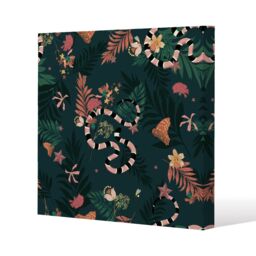 Benjamin Tate Design Beautiful dark forest (Canvas Print) / 77 x 77 x 4cm in Natural - Size: 77 x 77 x 4 cm - thumbnail 1