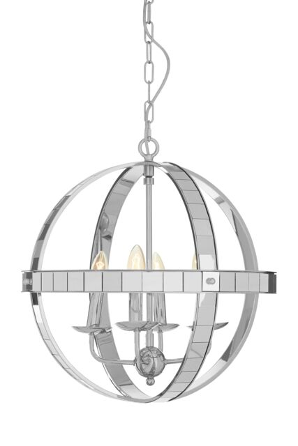 Orsina Kensington Townhouse Rounded Pendant Light in Silver - image 1