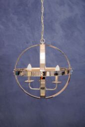 Orsina Kensington Townhouse Rounded Pendant Light in Silver - thumbnail 3