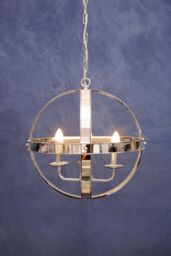 Orsina Kensington Townhouse Rounded Pendant Light in Silver - thumbnail 2