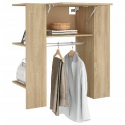 Berkfield Home Hallway Cabinet Sonoma Oak 97.5x37x99 cm Engineered Wood in Light Brown - thumbnail 4