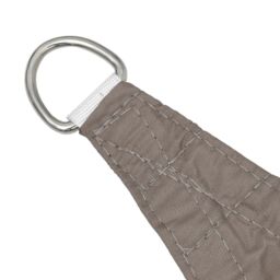 Berkfield Home Sunshade Sail Oxford Fabric Triangular 3.5x3.5x4.9 m Taupe in Beige - thumbnail 3
