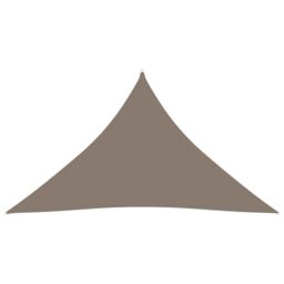Berkfield Home Sunshade Sail Oxford Fabric Triangular 3.5x3.5x4.9 m Taupe in Beige - thumbnail 1