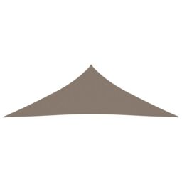 Berkfield Home Sunshade Sail Oxford Fabric Triangular 3.5x3.5x4.9 m Taupe in Beige - thumbnail 2