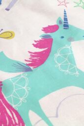 Bedlam 'Rainbow Unicorn' Childrens Duvet Cover Set - Size: Double - thumbnail 2