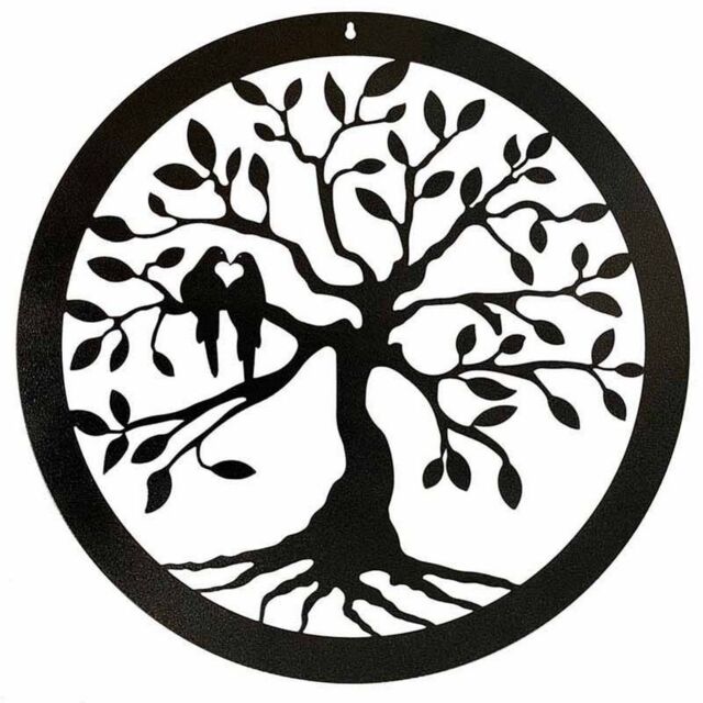 Poppyforge Tree of Life Wall Art - Small - Steel - W29.5 x H29.5 cm - BM/RtR in Black - image 1