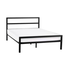 Cheshire Lagoon Metal Bed - Satin Black - Double (135cm)