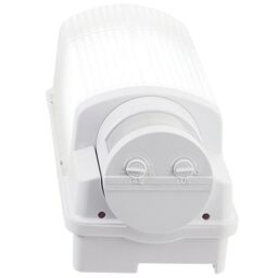 Loops WHITE IP44 Outdoor Wall Bulkhead Light & 10m PIR Motion Sensor 6W Daylight LED - thumbnail 3