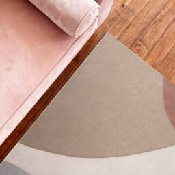 THE RUGS Ted Baker Hackney Wool Rug Clarissa Handwoven Abstract Living Room Rug in Blue - Size: 200 cm diameter - thumbnail 3