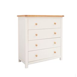 Cabinet Bits Maggiori 4 Drawer Chest of Drawers Wood Knob in Off-White - thumbnail 2