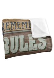 JQ Licensing Jl-Jp Cabin Rules Silky Touch Super Soft Throw Blanket 152 X 127 cm in White - thumbnail 3