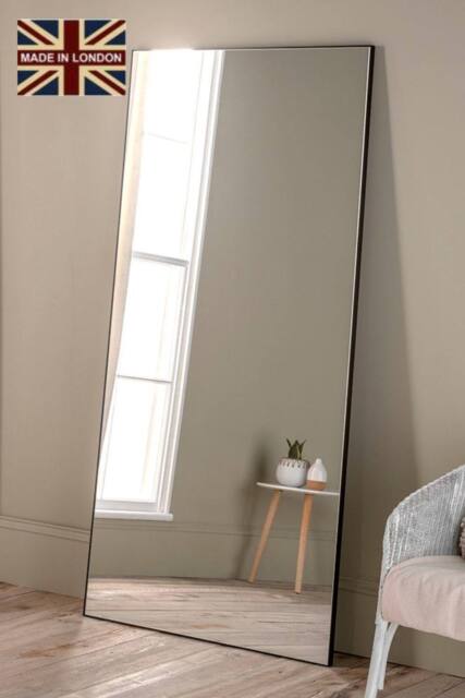 Yearn Mirrors Large Full Length Minimal Mirror Black 180x110cm - Size: 180x110 cm - image 1