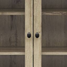 Teamson Home Donovan Removable Two-Door Wall Cabinet with Adjustable Shelves in Brown - thumbnail 5