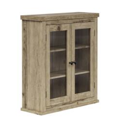Teamson Home Donovan Removable Two-Door Wall Cabinet with Adjustable Shelves in Brown - thumbnail 6