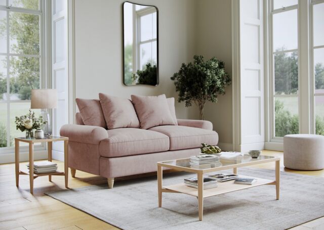 The Great Sofa Company Beatrice Medium Sofa Faro Soft Pink