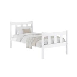 Lemon Pavilion Furniture Havana Single Bed Frame (Pack of 2) - Pine/Metal - L200.8xW99xH96 cm in White - thumbnail 2
