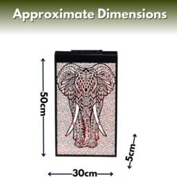 Marco Paul Solar LED Wall Panel - Elephant in Bronze - Size: 50 cm - thumbnail 2