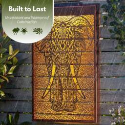 Marco Paul Solar LED Wall Panel - Elephant in Bronze - Size: 50 cm - thumbnail 8