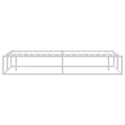 Berkfield Home Bed Frame without Mattress White 180x200 cm Super King Metal - thumbnail 6