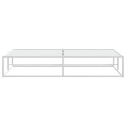 Berkfield Home Bed Frame without Mattress White 180x200 cm Super King Metal - thumbnail 5