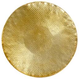 Berkfield Home Coffee Table Hammered Aluminium 70x30 cm Brass in Gold - thumbnail 6