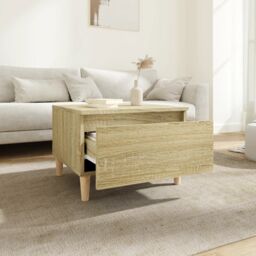 Berkfield Home Side Tables 2 pcs Sonoma Oak 50x46x35 cm Engineered Wood in Brown - Size: 50 x 46 x 35 cm - thumbnail 4
