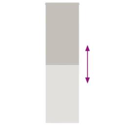 Berkfield Home Shower Roller Blind 80x240 cm Fabric Width 76 cm in Grey - thumbnail 5