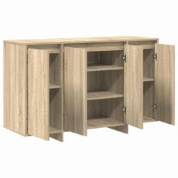 Berkfield Home Sonoma Oak Sideboard Sonoma oak Engineered wood 120 x 41 x 75 cm in Beige - thumbnail 5