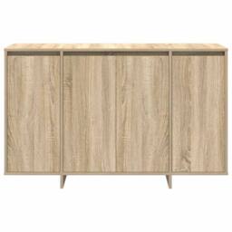 Berkfield Home Sonoma Oak Sideboard Sonoma oak Engineered wood 120 x 41 x 75 cm in Beige - thumbnail 6