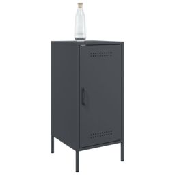 Berkfield Home Sideboards 2 pcs Anthracite 36x39x79 cm Steel - Size: 36 x 39 x 79 cm - thumbnail 4