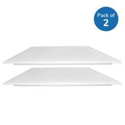 ENER-J 595x595 LED Backlit Panel with UGR 19, 100 Lm/W, No Flicker CE driver, 3 Years Warranty. 2 pcs pack, 4000K in White - thumbnail 3