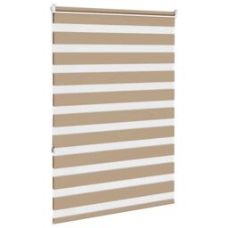 Berkfield Home Zebra Blind Sand Brown 105x150 cm Fabric Width 100.9 cm Polyester - thumbnail 4