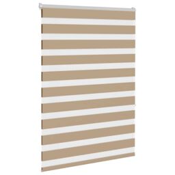 Berkfield Home Zebra Blind Sand Brown 105x150 cm Fabric Width 100.9 cm Polyester - thumbnail 3